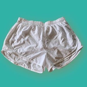 NWOT White Nike Dri-Fit running shorts!!